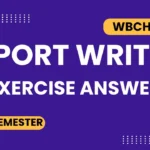 33 Class 11 Report Writing Exercise Answer WBCHSE 2nd Sem