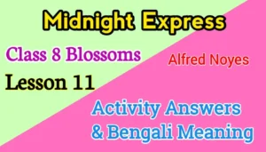 Midnight Express Class 8 Blossoms Questions Answers