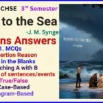 Riders to the Sea MCQ Assertion Reason Class 12 3rd Sem