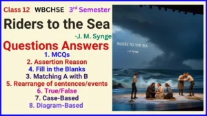 Riders to the Sea MCQ Assertion Reason Class 12 3rd Sem