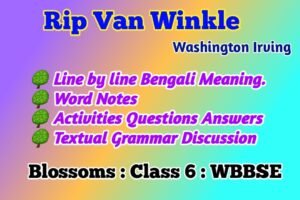 Rip Van Winkle Class 6 Blossoms Activity Questions Answers