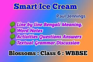 Smart Ice Cream Class 6 Blossoms Activity Questions Answers