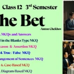 The Bet MCQs with Assertion Reason Class 12 3rd Semester