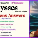 Ulysses MCQs Reason Assertion Matching Class 12 3rd Semester