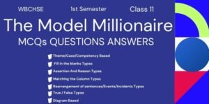 111 The Model Millionaire MCQ Answers Class 11 1st Semester