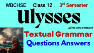 Ulysses Textual Grammar Multiple Choice Questions Answers