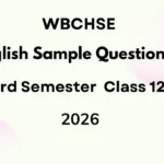 HS English Sample Question Paper 3rd Semester Class 12
