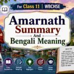 Amarnath Summary And Bengali Meaning Class 11