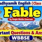 most important Fable Class 10 Questions Answers WBBSE (2027)