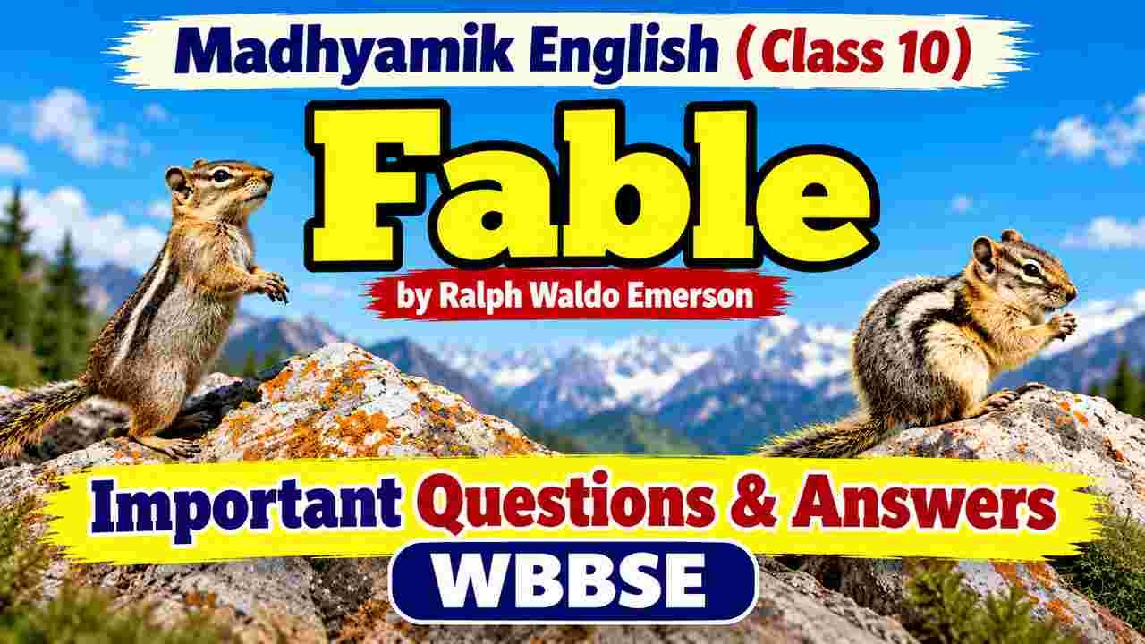 most important Fable Class 10 Questions Answers WBBSE (2027)